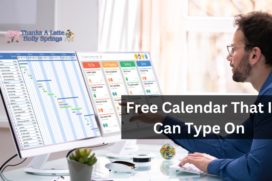 Free Calendar That I Can Type On